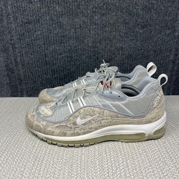 Nike Air Max 98 Supreme Snakeskin Gray Beige Athletic Shoes Mens 11.5 844694-100 main image 7